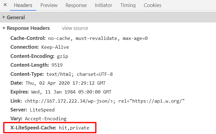 public vs private cache control